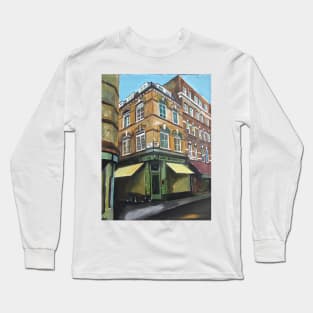 Sunday Morning At The Corner Of Brewer Street, London Long Sleeve T-Shirt